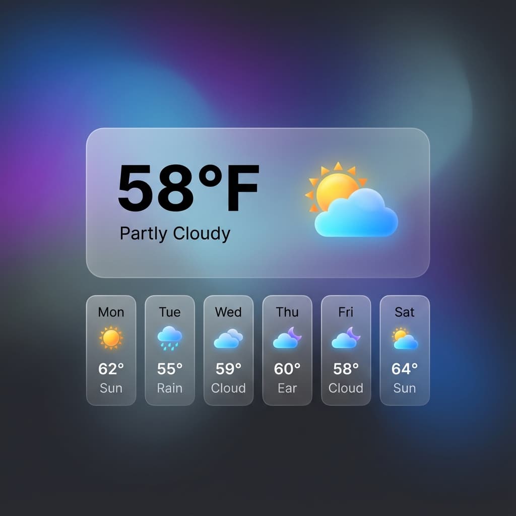 Weather App — Modern UI